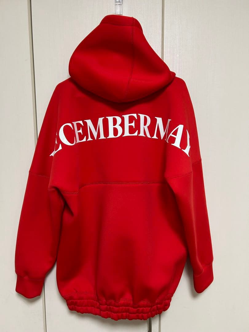DECEMBERMAY フード付き赤パーカー