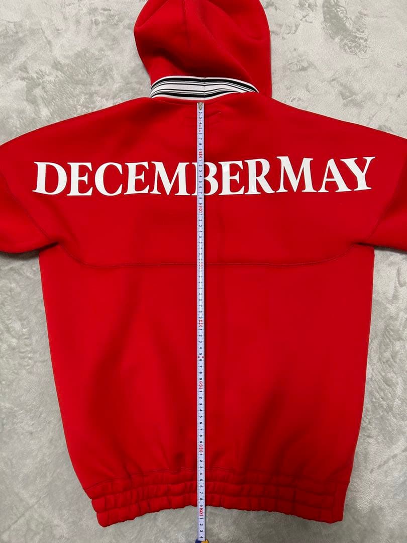 DECEMBERMAY フード付き赤パーカー