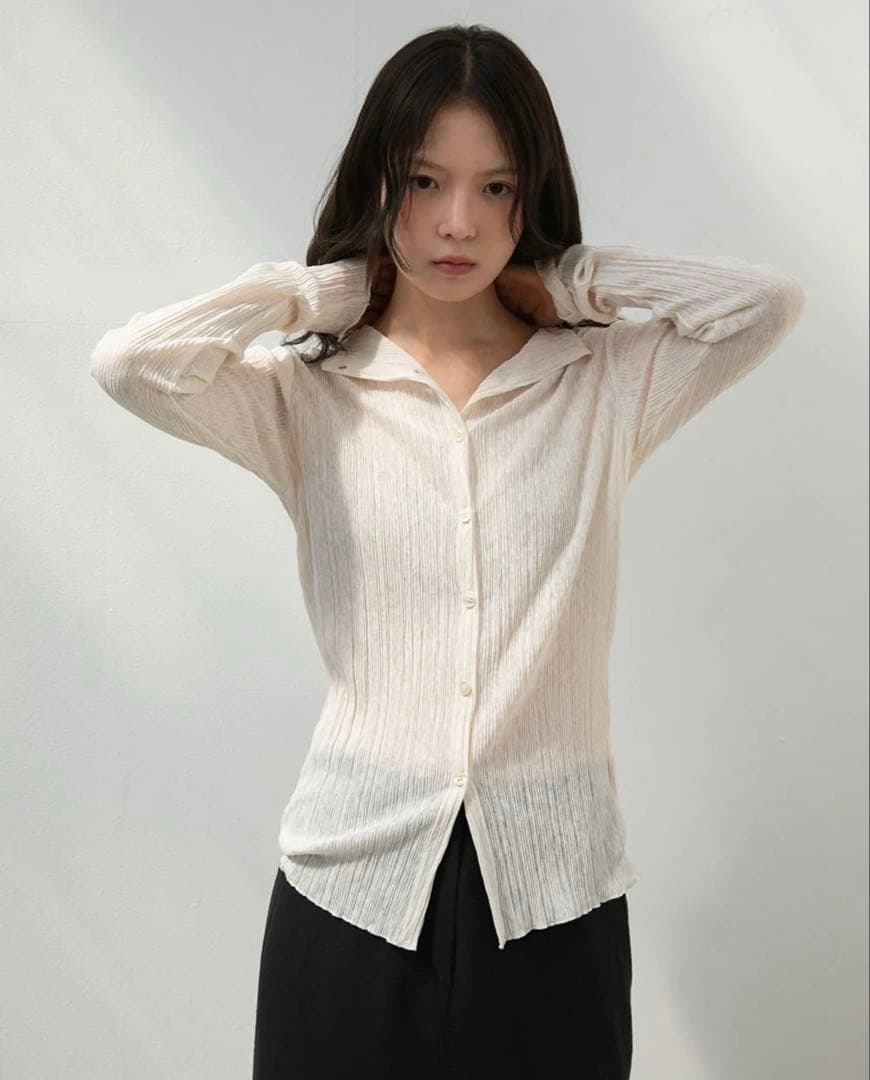 完売品　OHOTORO Flow High Neck Cardigan