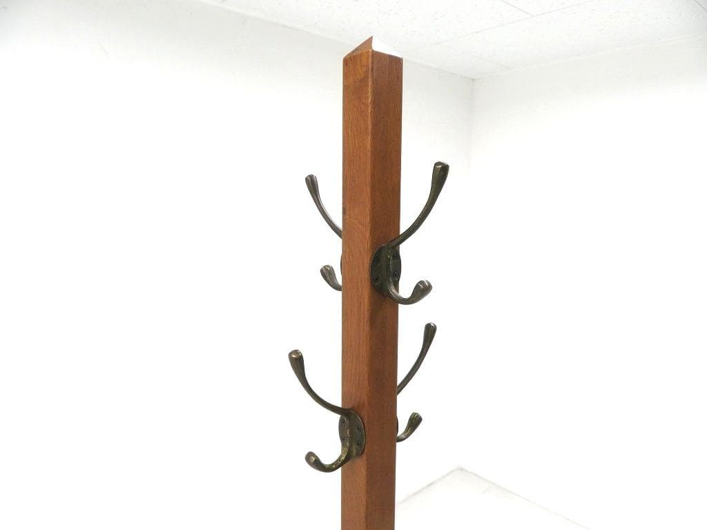 展示品　アクメ　ブルックス　オーク材　ハンガー　帽子掛け　コートスタンド