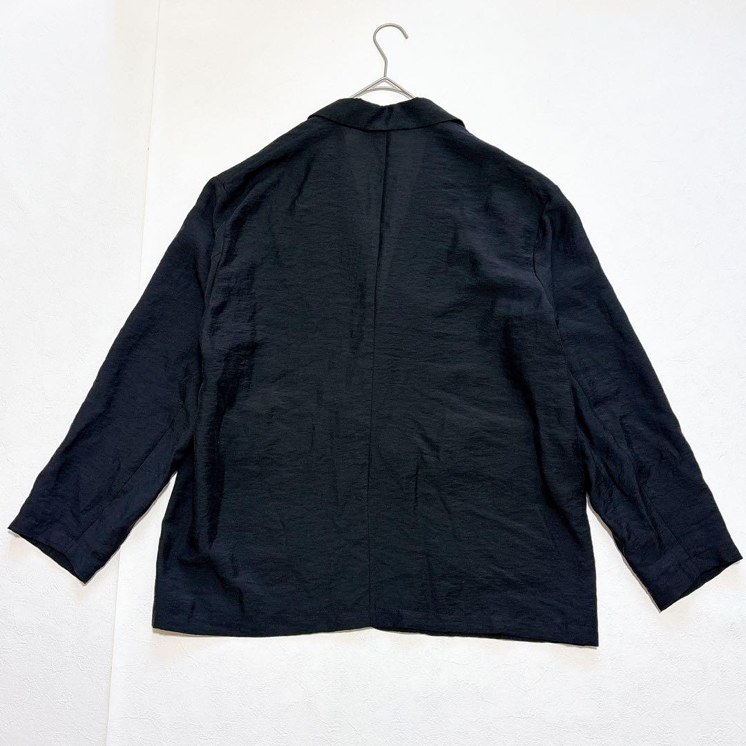CLANE　シルク　シアーテーラードシャツ　ジャケット　黒　サイズ１