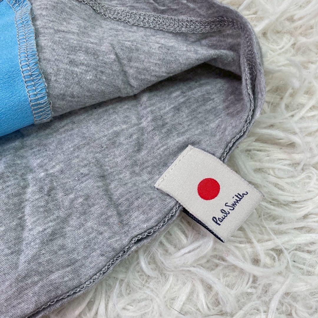 Paul Smith プリントTシャツ グレー M カジュアル 花 写真 ロゴ