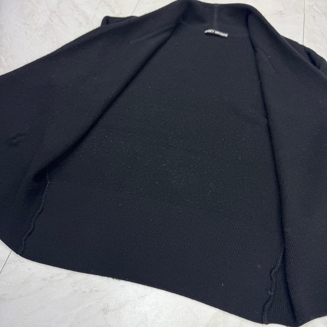 archive 90s ISSEY MIYAKE ニット ダブル ジャケット 黒