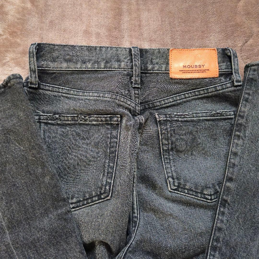 【美品】 マウジー MOUSSY MVS BLACK FLARE【(M)25 】