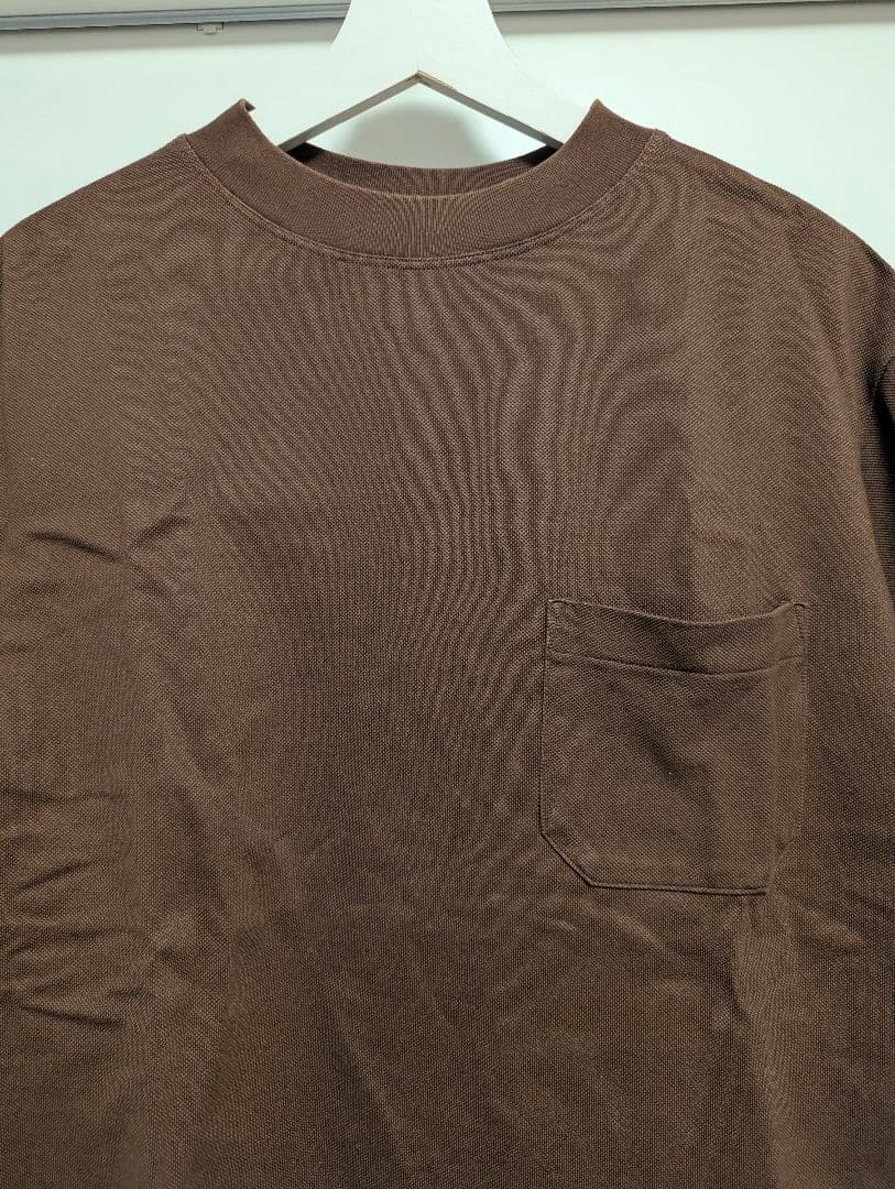 AURALEE ブラウン SHRINK PIQUE BIGTEE Tシャツ 3