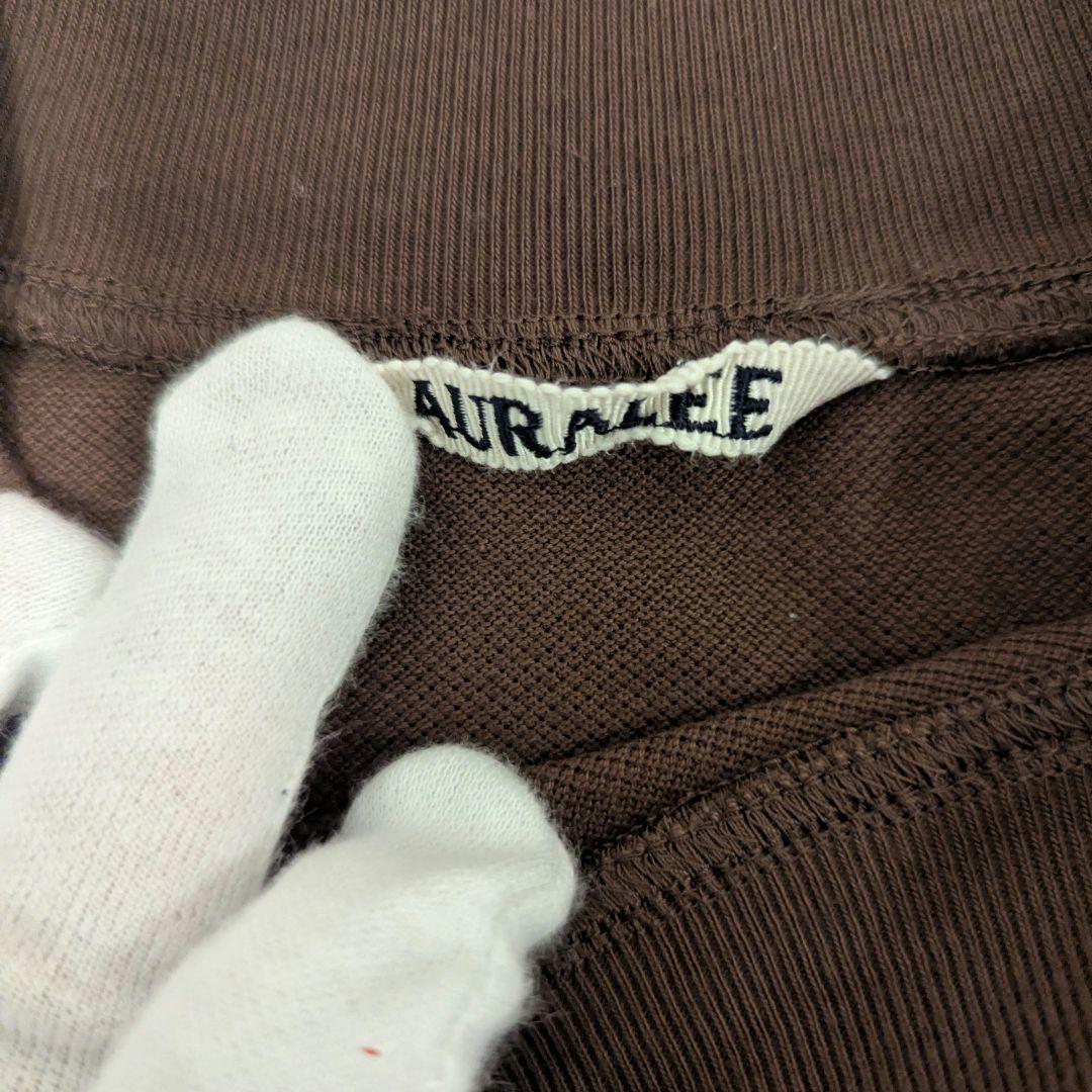 AURALEE ブラウン SHRINK PIQUE BIGTEE Tシャツ 3