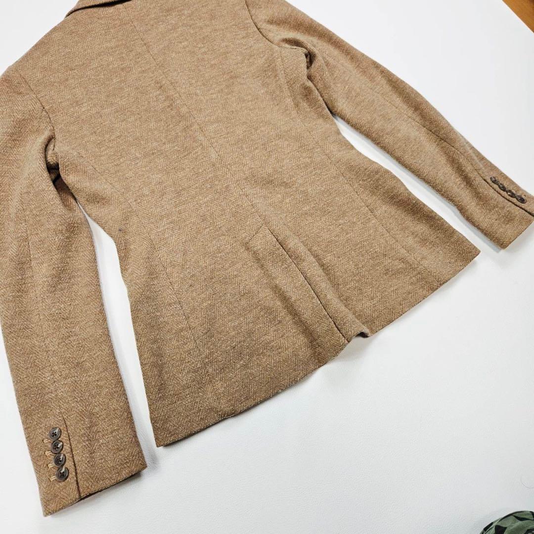 POLORALPHLAUREN テーラードジャケット　ヘリンボーンコットンウール