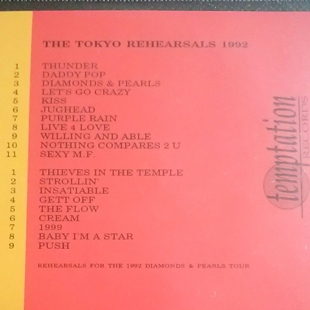 【コレクターズCD】PRINCE/THE TOKYO REHEARSALS 92