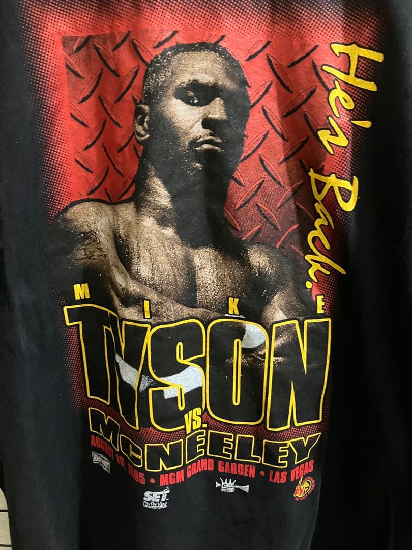90s マイクタイソン 1995 復帰戦 ビンテージ Tシャツ L ボクシング