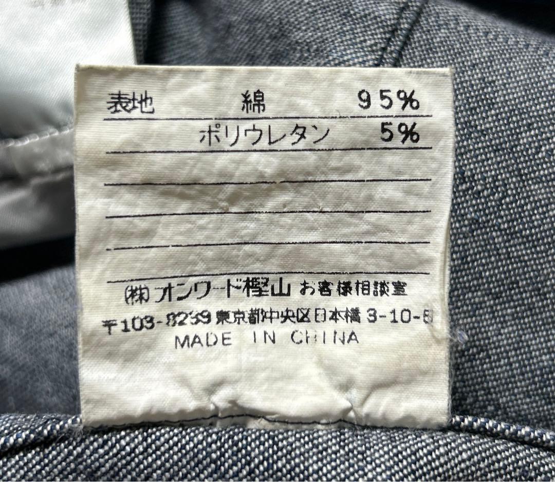 【極美品】J.PRESS カバーオールデニム 赤ダグ インディゴ Lサイズ