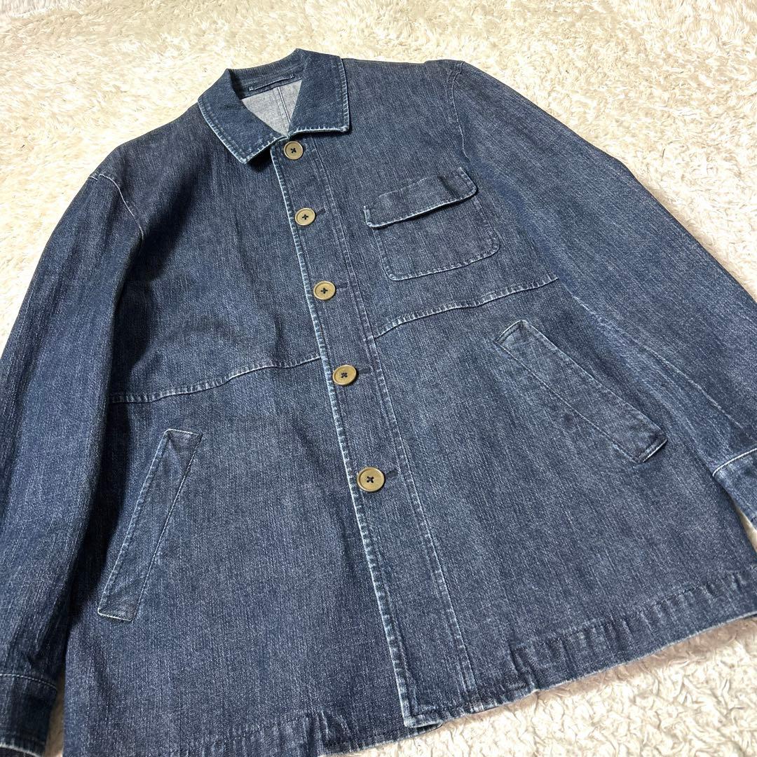 【極美品】J.PRESS カバーオールデニム 赤ダグ インディゴ Lサイズ