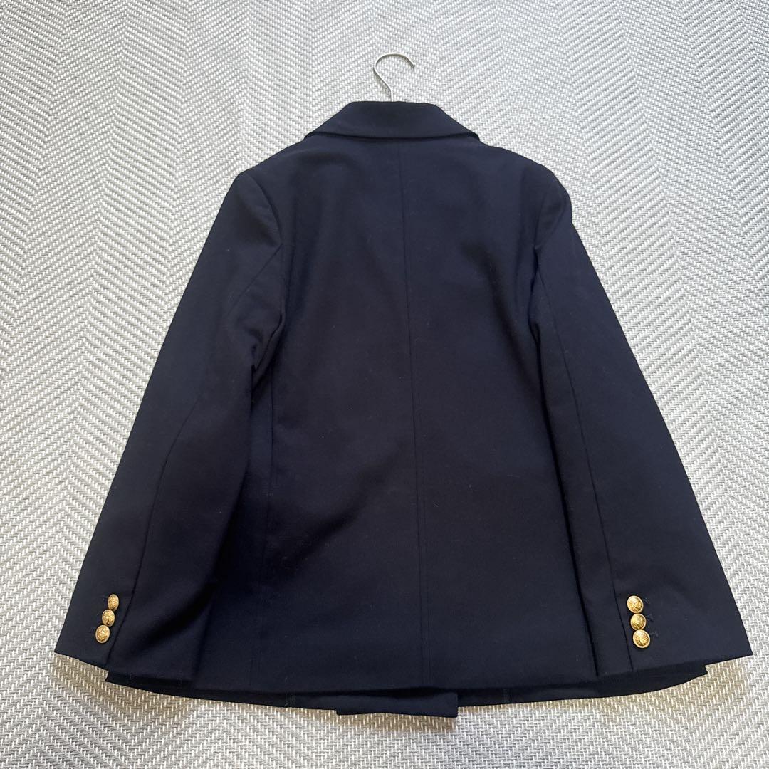 極美品 Mila Owen 金ボタン ダブルブレザーコンパクトジャケット 紺ブレ