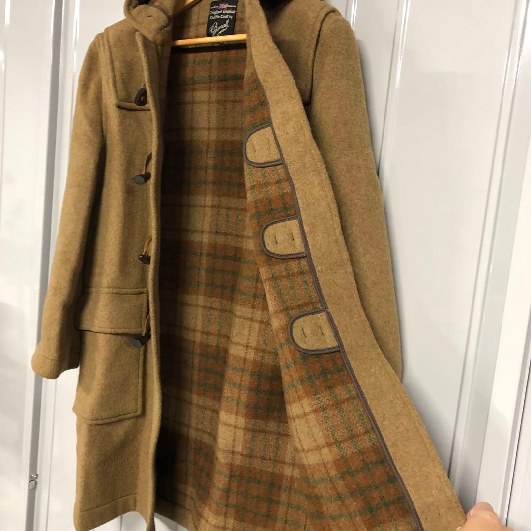 ＧＬＯＶＥＲＡＬＬ　ダッフルコート　イングランド製　90Ｓ　40　キャメル