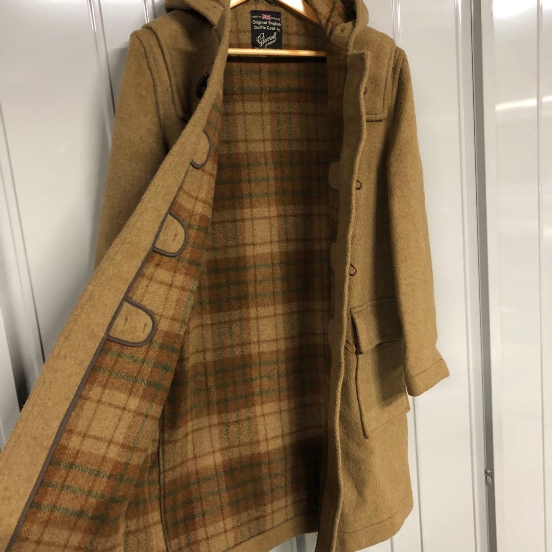 ＧＬＯＶＥＲＡＬＬ　ダッフルコート　イングランド製　90Ｓ　40　キャメル