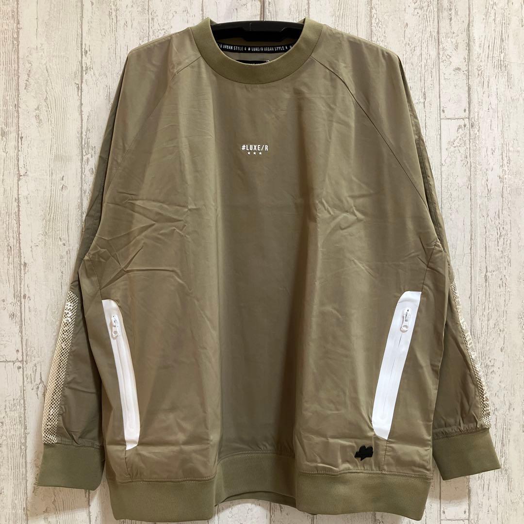 LUXE/R GOLF ストレッチ布帛長袖トレーナー