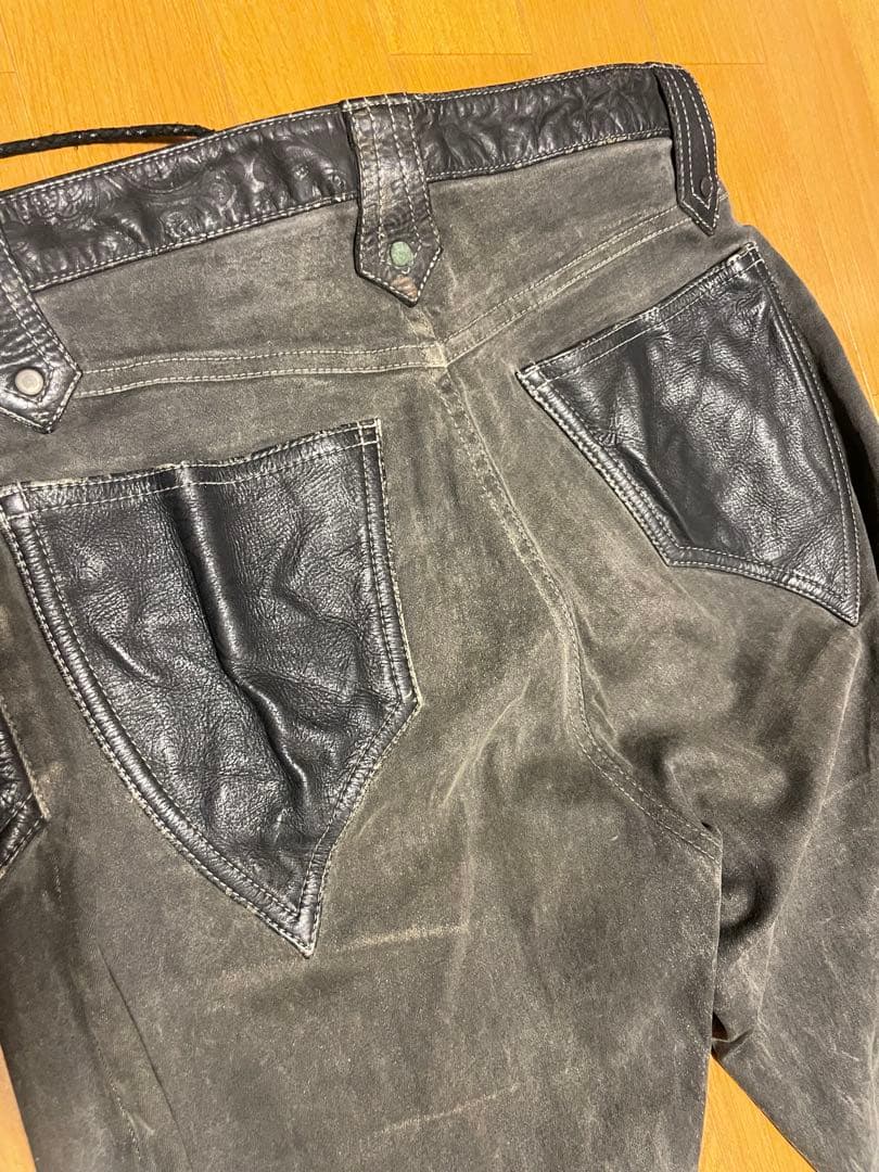 レア！yasuyuki isii レースアップパンツ