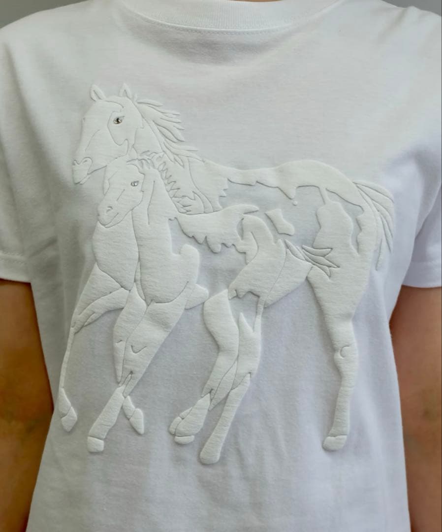 トップス Labyrins Dont Cry Horse Tshirt White