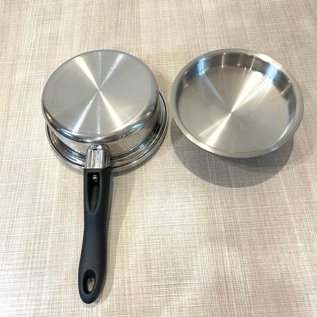 【美品】Amway Queen ソースパン ステンレス鍋 3点セット 蓋付き