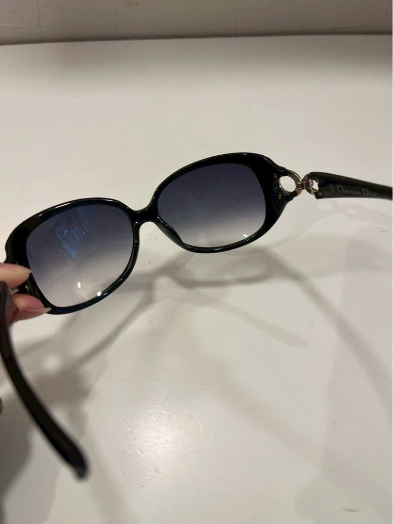【極美品】Dior Lady 1FS サングラス ブラック　浜崎あゆみ愛用