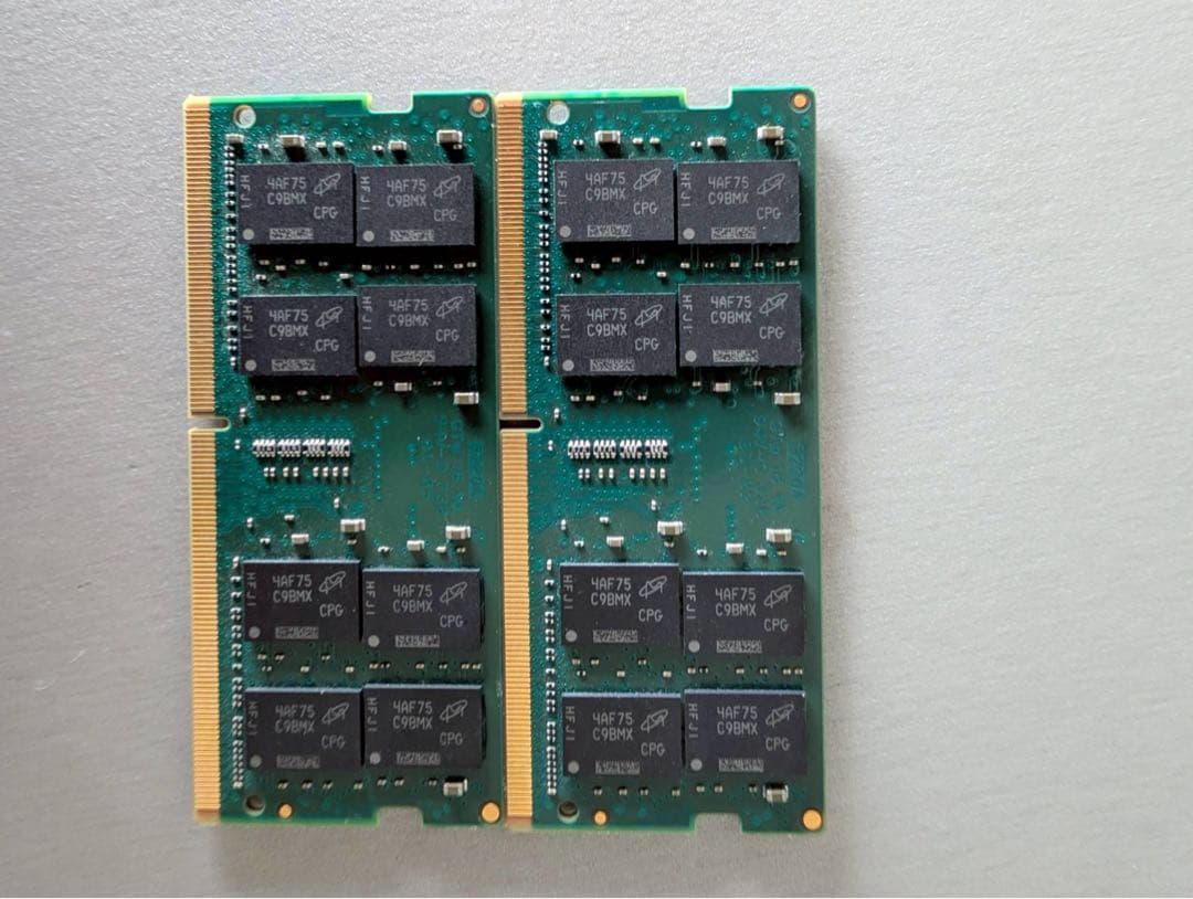Crucial DDR4 64GB SO-DIMM メモリー32GB*2