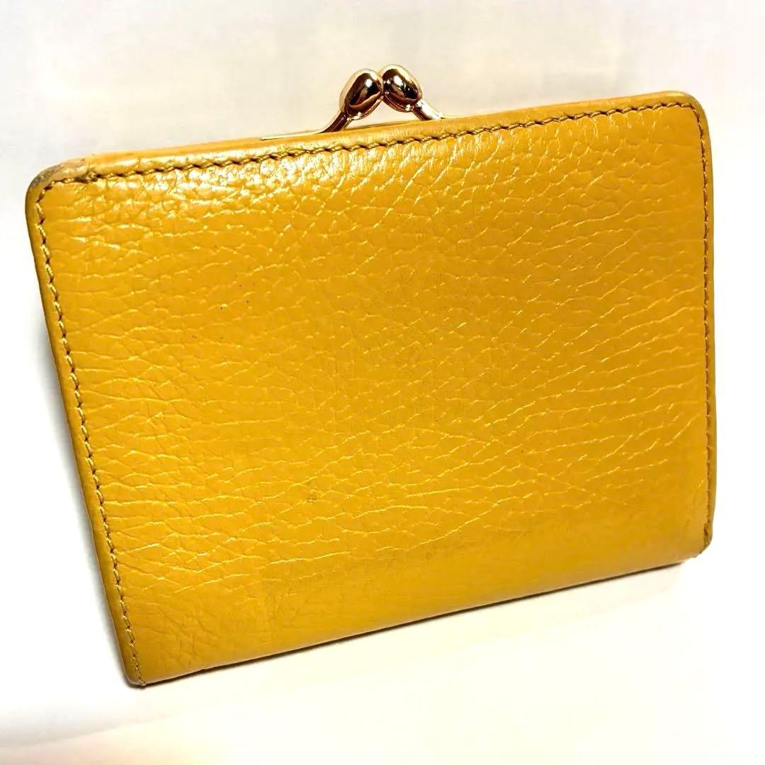 【オーブ美品】Vivienne Westwood 二つ折り財布 イエロー