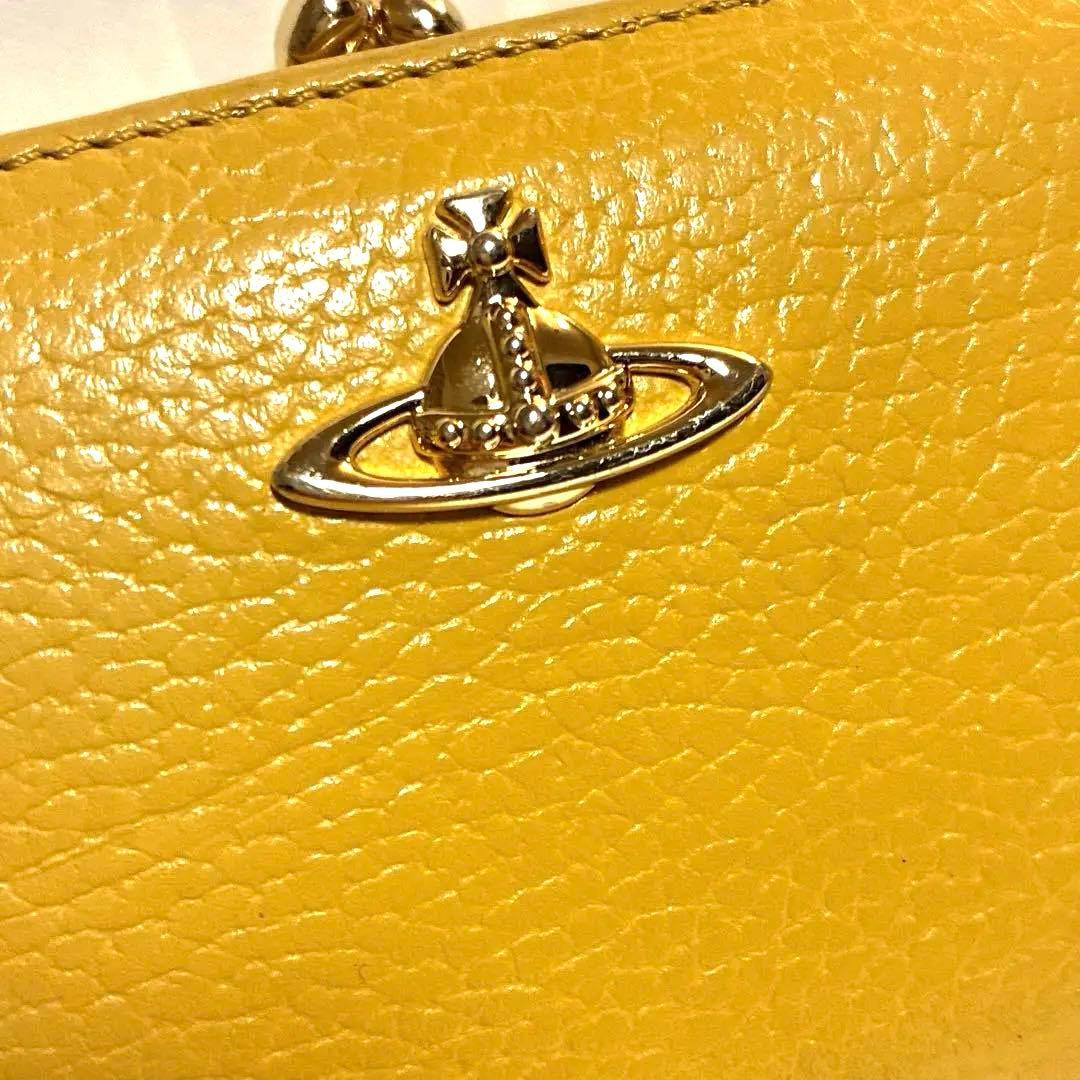 【オーブ美品】Vivienne Westwood 二つ折り財布 イエロー