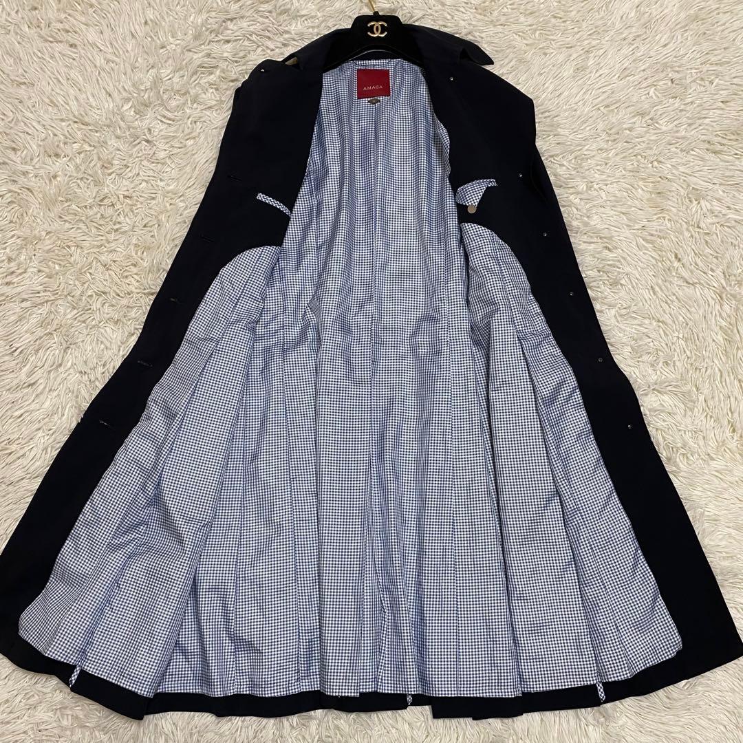 【美品✨】AMACA GORE-TEX ナイロン トレンチコート ベルト38