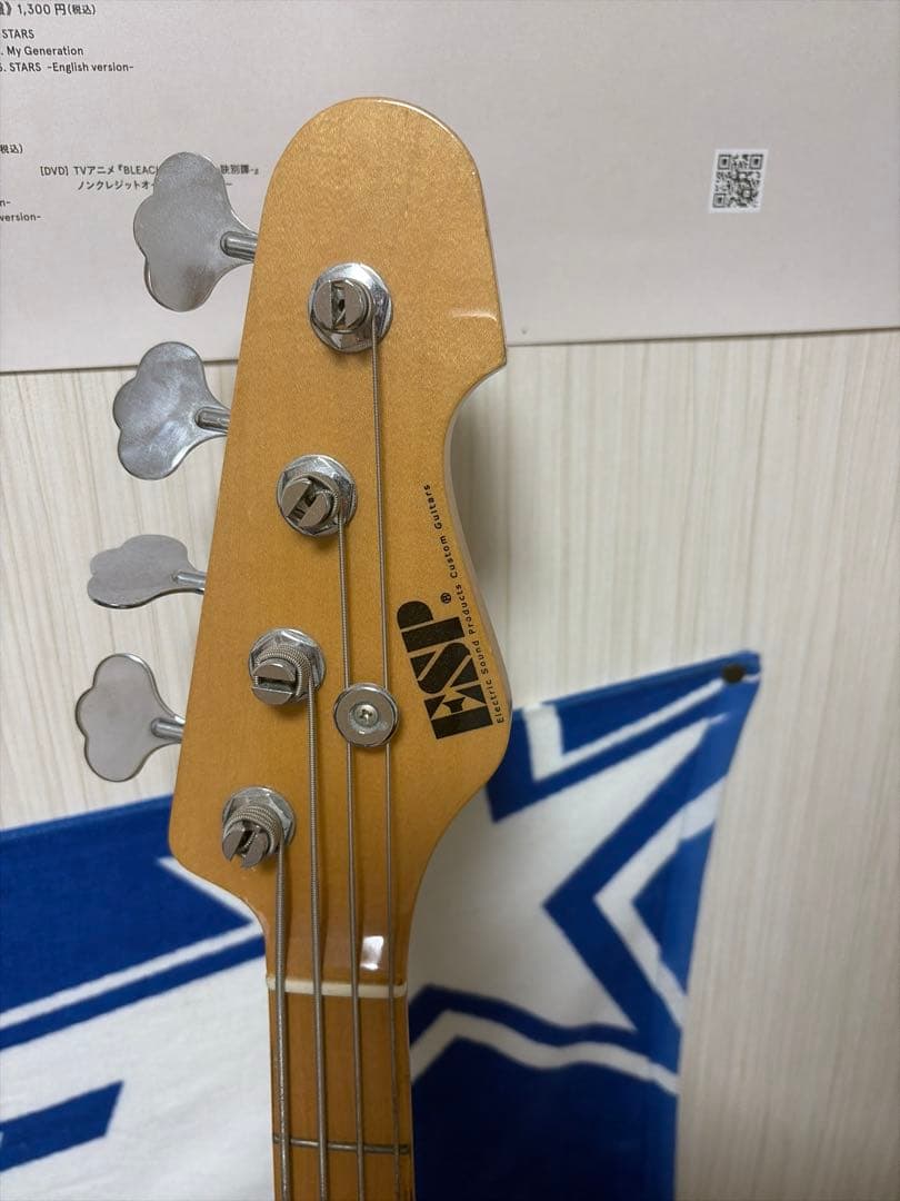 ESP ap エレキベース ワインレッド