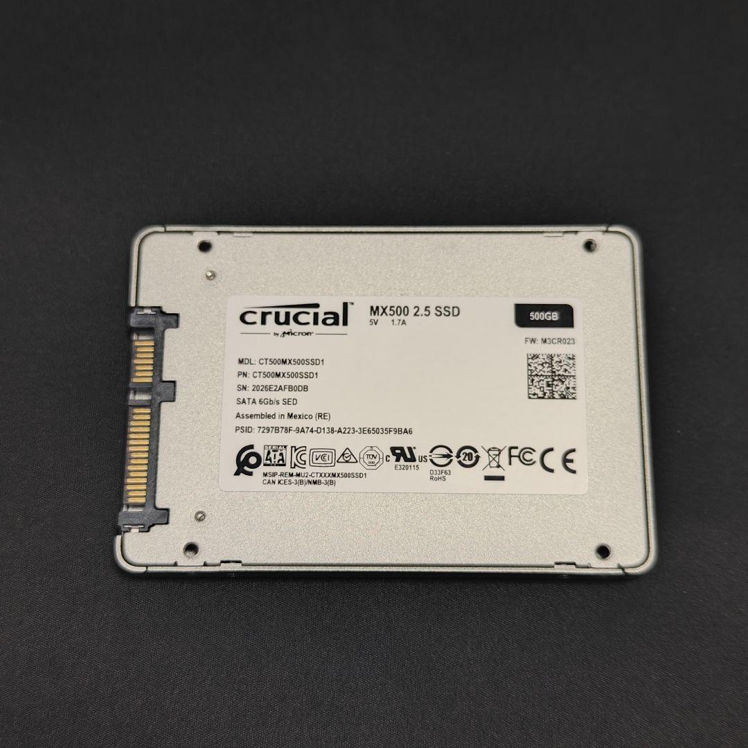 Crucial MX500 CT500MX500SSD1 2.5インチ SSD③