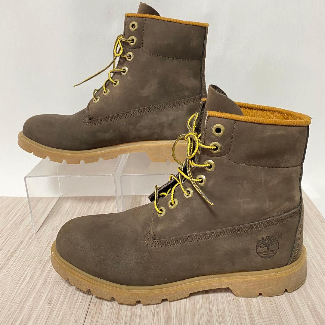 Timberland レースアップブーツ ワークブーツ 7.5W ブラウン