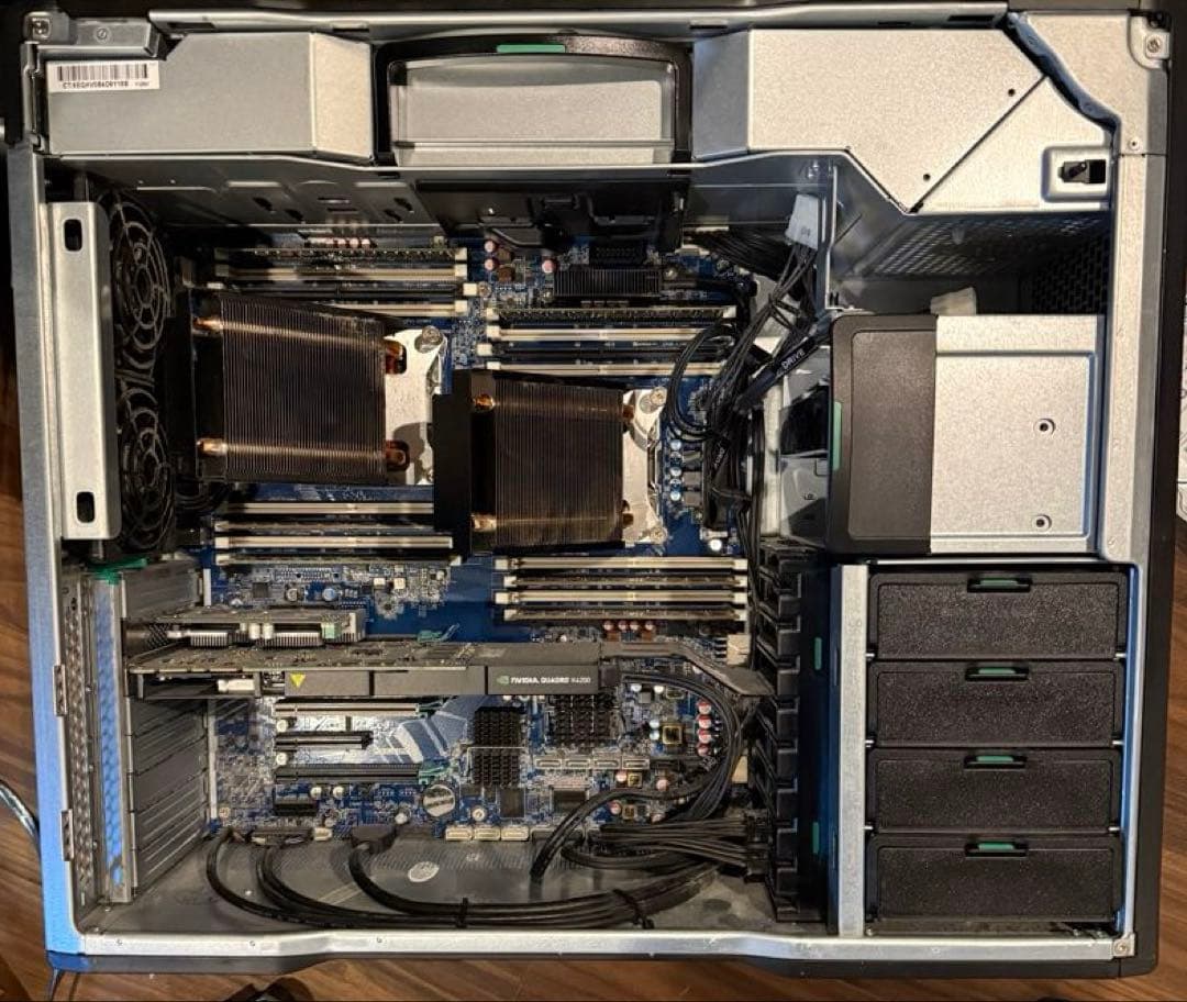 HP z840 メモリ48GB SSD1TB (NVme)XeonE5 2637