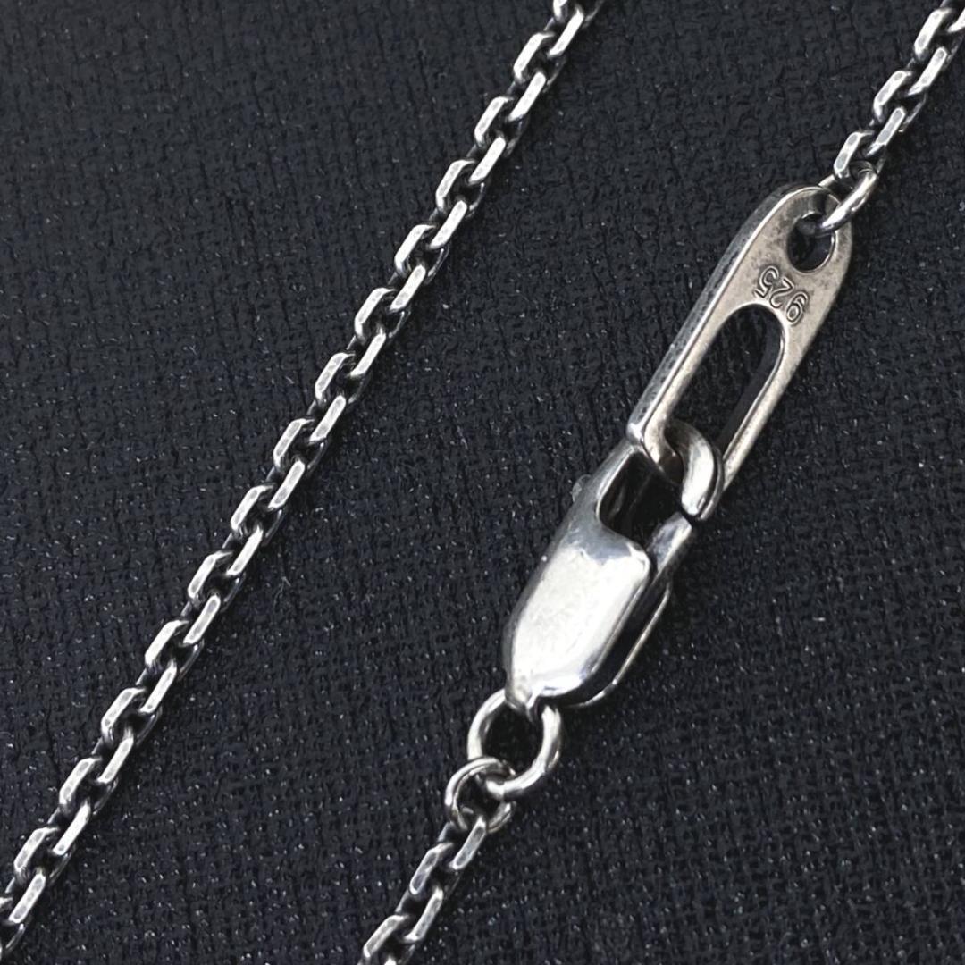 美品 M's Collection シルバークロスペンダントネックレス 50cm