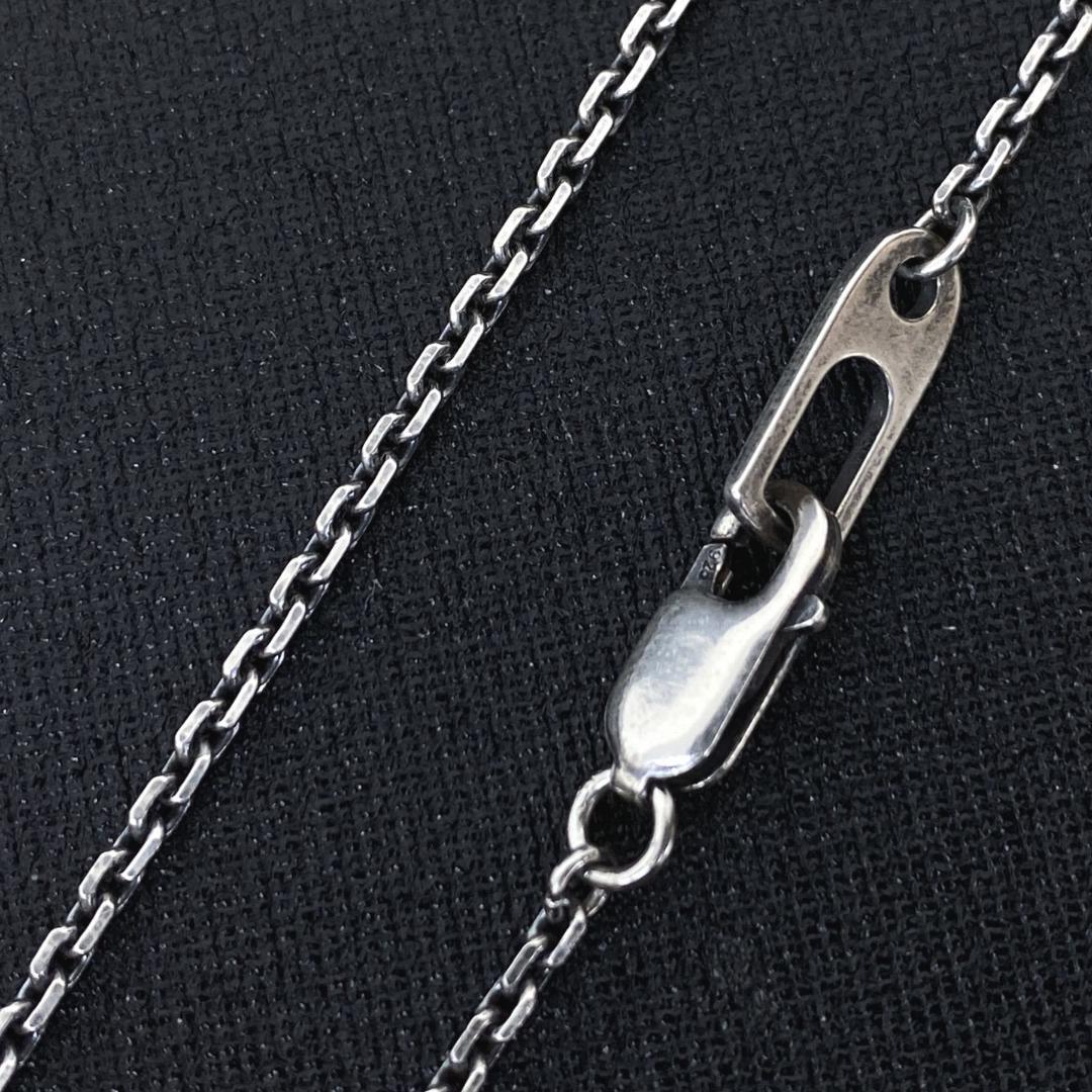 美品 M's Collection シルバークロスペンダントネックレス 50cm