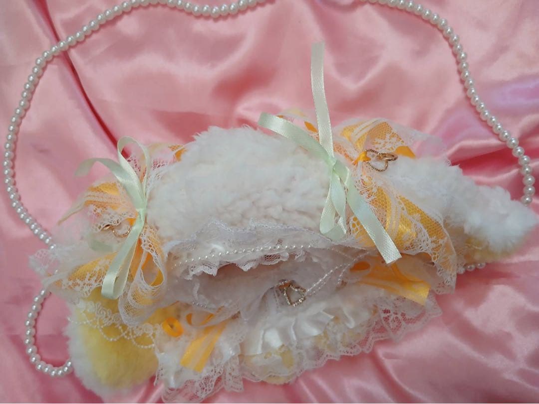 ぱんだ様ぬい服ふわふわうさ耳 おすわり 着ぐるみ16cm 推しぬい にじぬい