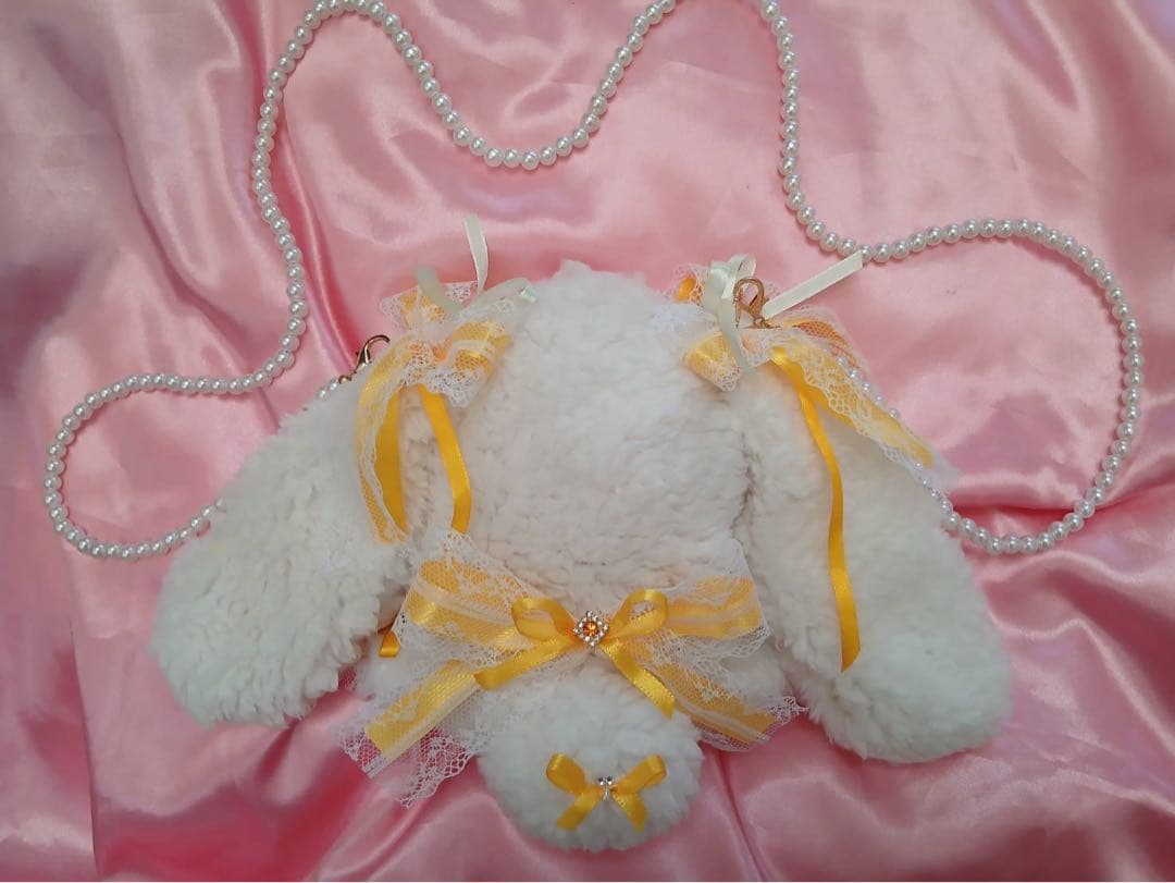 ぱんだ様ぬい服ふわふわうさ耳 おすわり 着ぐるみ16cm 推しぬい にじぬい