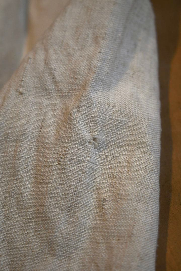 French vintage リネンスモック　1890s 襤褸　klasica