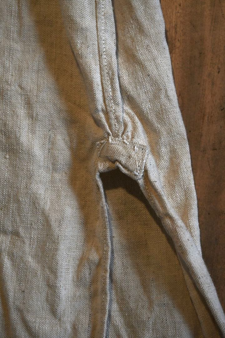 French vintage リネンスモック　1890s 襤褸　klasica