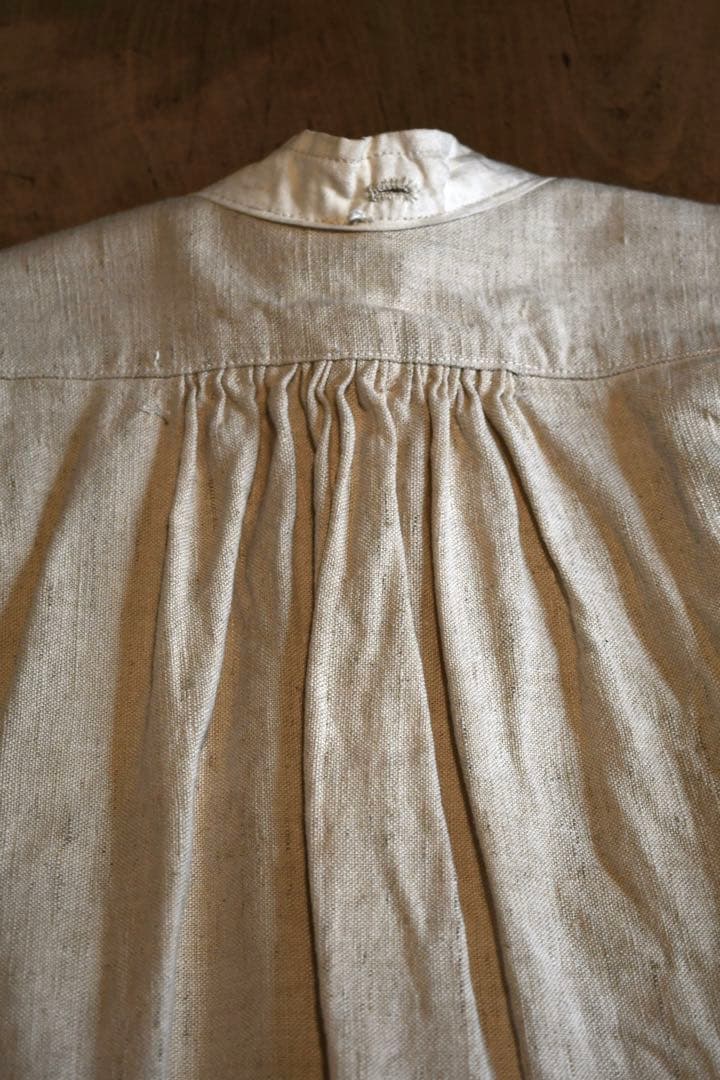 French vintage リネンスモック　1890s 襤褸　klasica