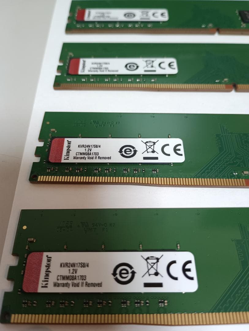 【13枚セット】Kingston DDR4 4GB×13枚 POST確認済