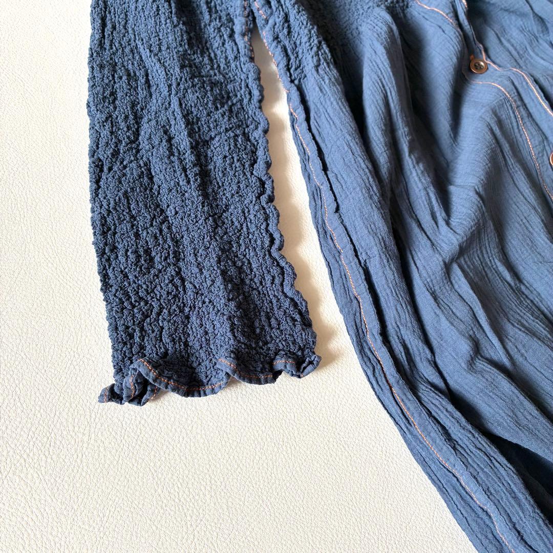 me ISSEY MIYAKE　ワンピース　チュニック　シワ加工　カリフラワー