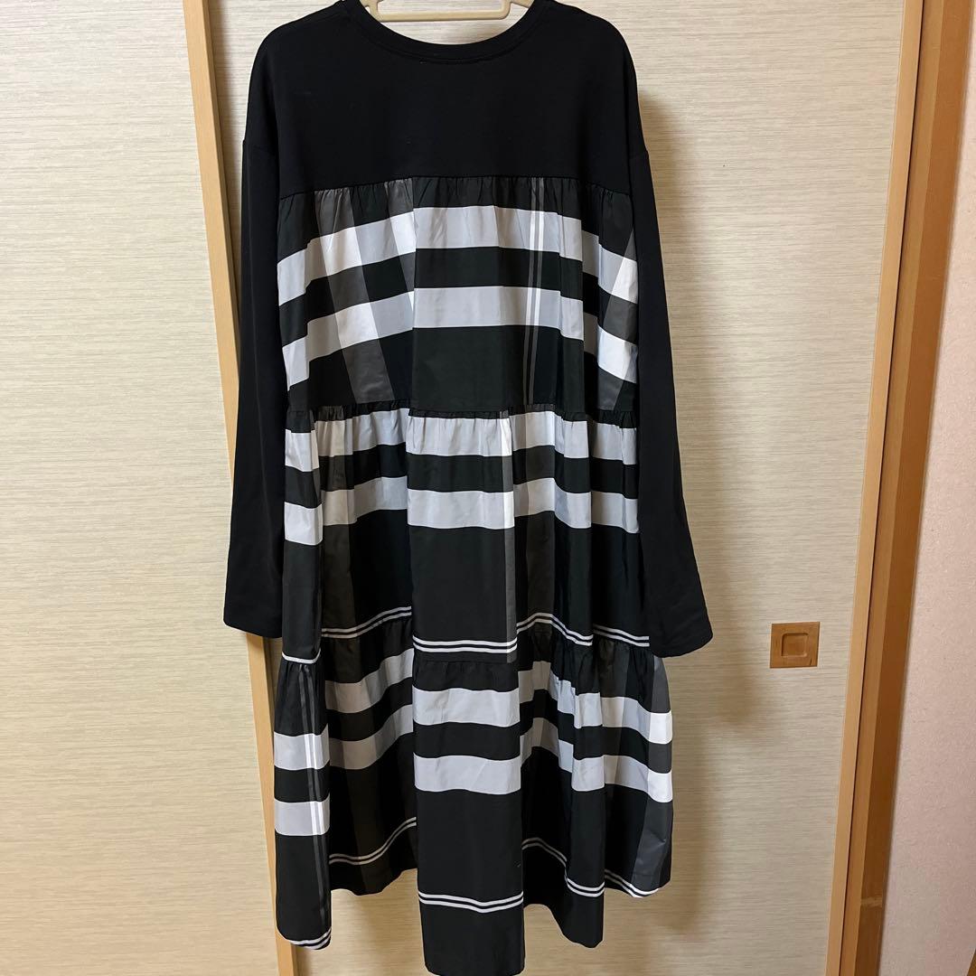 BEARDSLEY ブラック ストライプ ワンピース