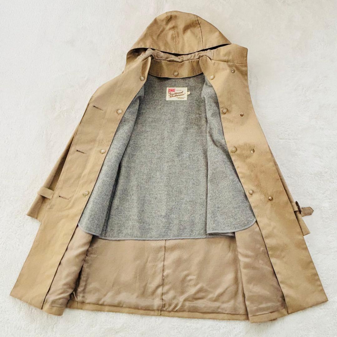 Traditional Weatherwear フード付コート 撥水 ライナー付