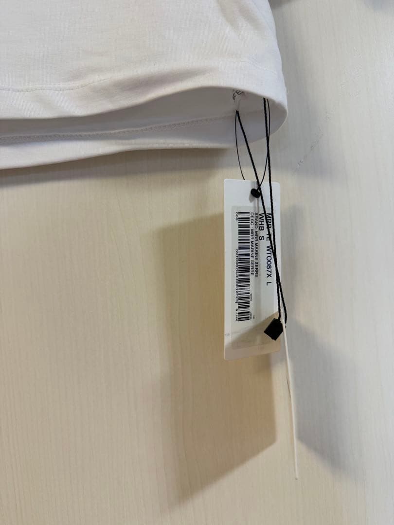 MARINE SERRE ホワイト クロップドTシャツ 新品タグ付き