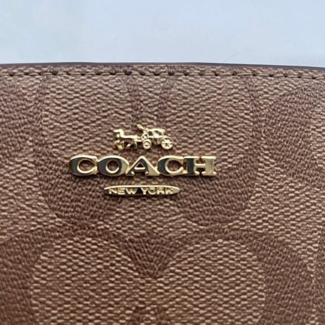 【新品】COACH 二つ折り財布 レディース コンパクトウォレット ブラウン