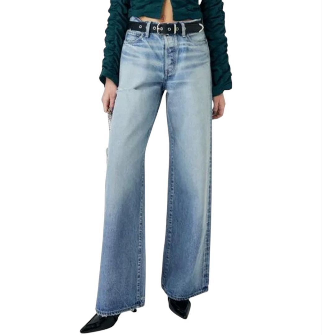 MIDRISE BAGGY 2024年 クラッシュ加工 マウジー W23 日本製