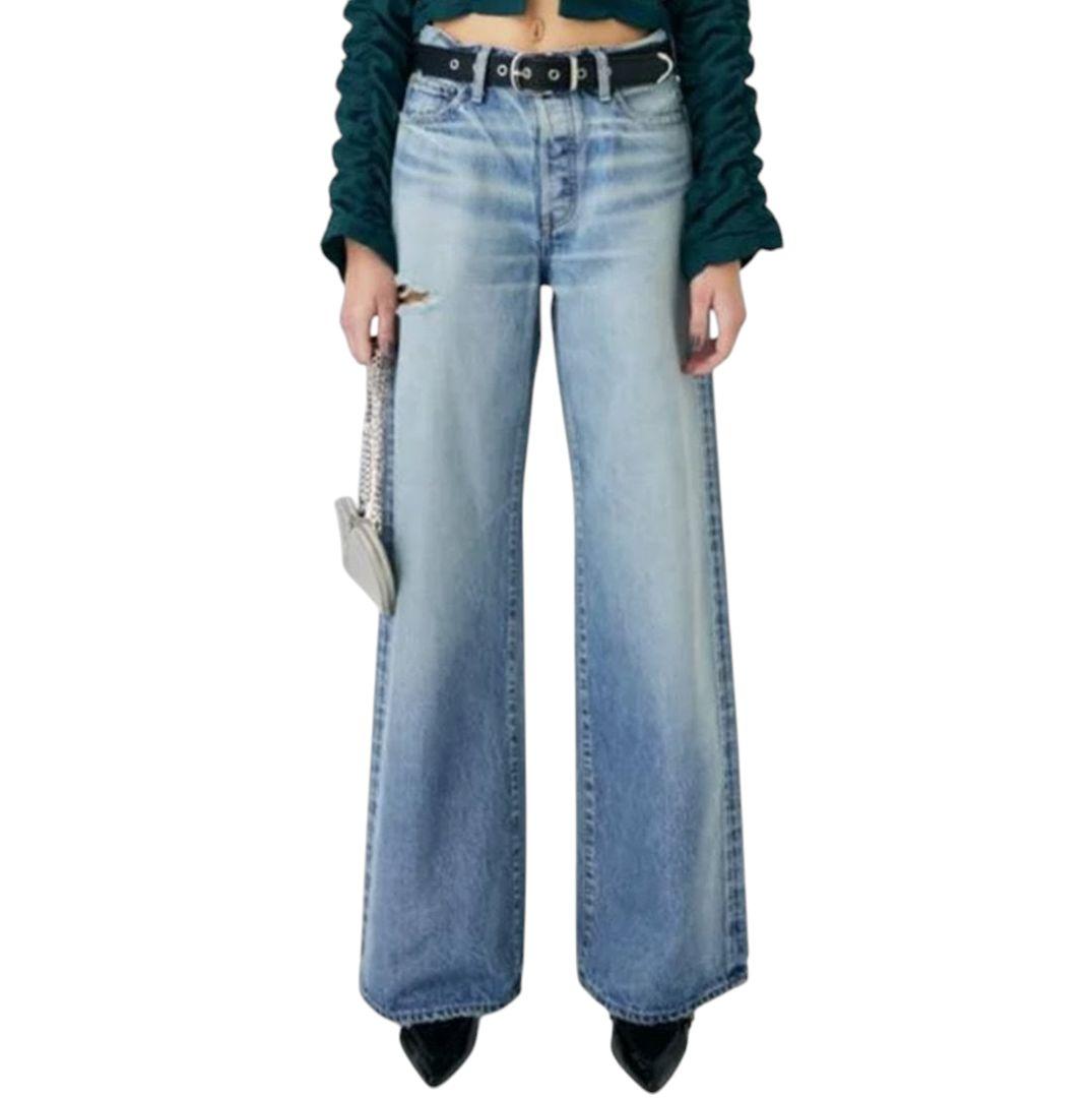 MIDRISE BAGGY 2024年 クラッシュ加工 マウジー W23 日本製