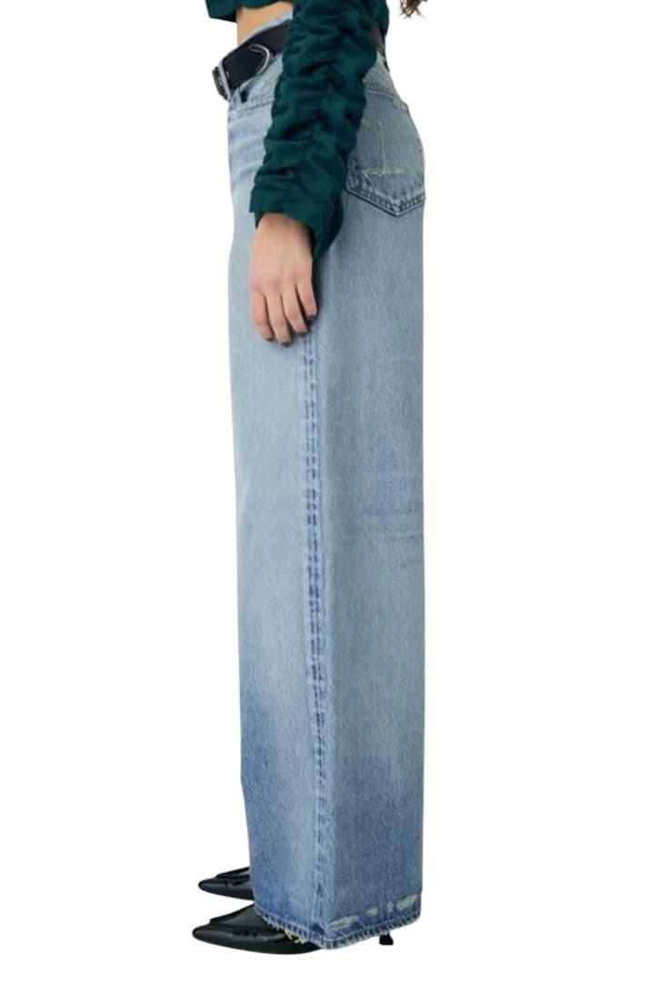 MIDRISE BAGGY 2024年 クラッシュ加工 マウジー W23 日本製