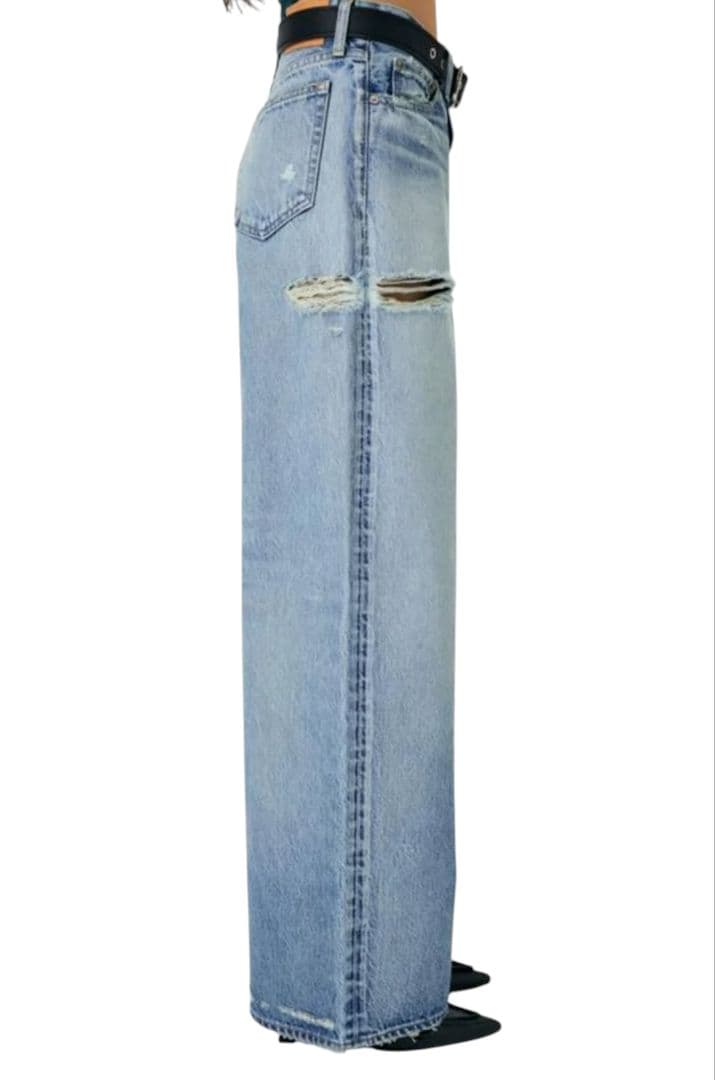 MIDRISE BAGGY 2024年 クラッシュ加工 マウジー W23 日本製