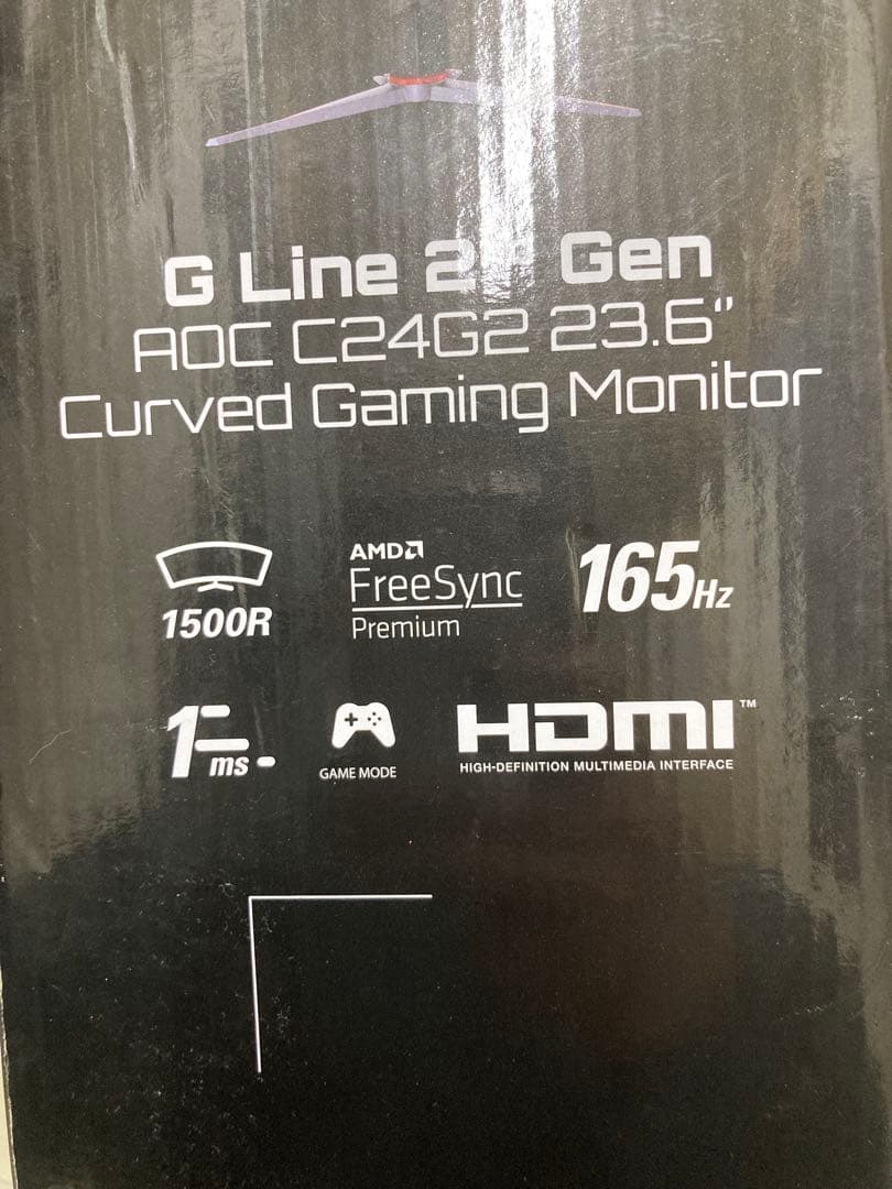 AOC C24G2 23.6インチ曲面ゲーミングモニター本体