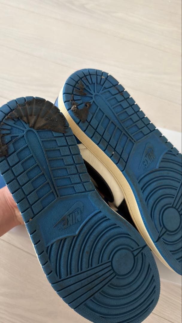 靴 Nike AJ1 Low Travis Scott Fragment 28cm